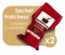 sachet fraicheur, capsule espresso cap