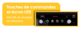 Touches de commandes et �cran LED / Intuitifs et simples d�utilisation