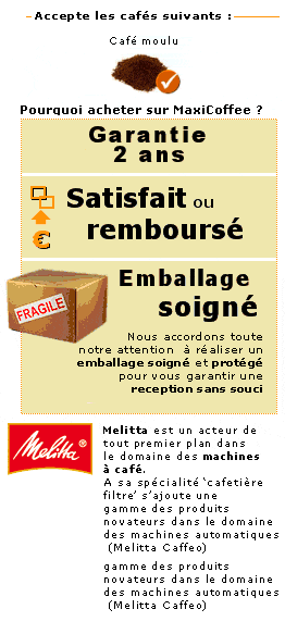Cafeti�re filtre melitta