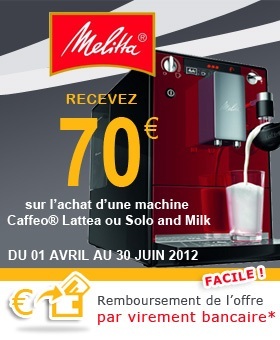 Melitta Caffeo Solo : Détail du remboursement