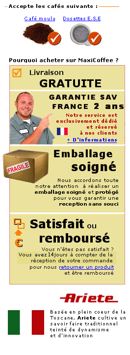 Service apr�s vente Ariete