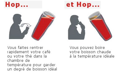 Brugo - temp�rature caf� et th� - super travel mug