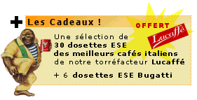 Offre de caf� Lucaff� pour Casa Bugatti Diva