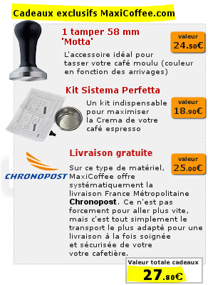 Une offre cadeau exclusive pour les machines expresso de la marque Gaggia