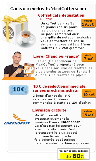 L'offre cadeau pour machine expresso SAECO