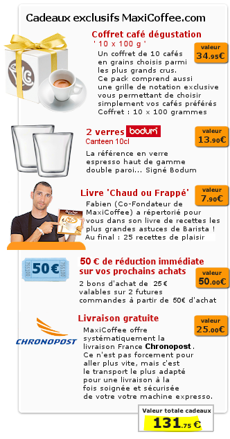 Melitta Caffeo CI : L'offre cadeau exclusive MaxiCoffee