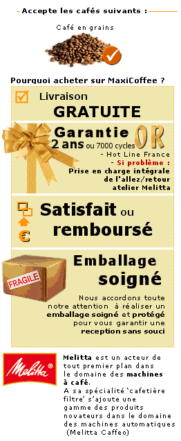 Melitta CAFFEO LATTEA noir et argent