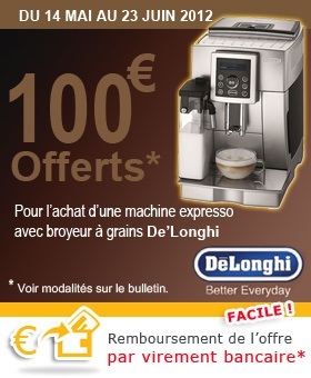 De'Longhi  : D�tail du remboursement