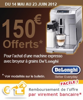 De'Longhi PrimaDonna : Détail du remboursement