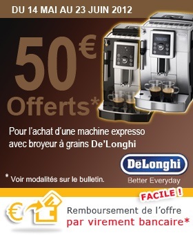 De'Longhi Magnifica : D�tail du remboursement