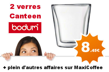 verre bodum et verre espresso � prix discount sur MaxiCoffee.com