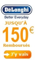 Remboursements Delonghi jusqu'� 150 ?