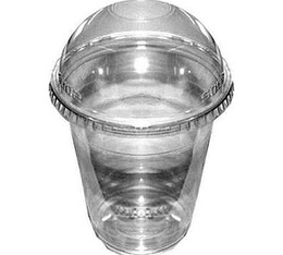 100 gobelets transparents 50 cl + couvercles bomb�s