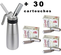 Siphon � chantilly iSi CREAM PROFI WHIP 1 L + 30 cartouches
