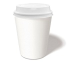 100 gobelets am�ricains blanc 25 cl + couvercles - new 2011