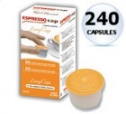 240 x Capsule Long Cap pour Cubo Espresso Cap