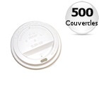 500 couvercles pour gobelets am�ricains blanc 12 cl