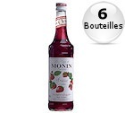 6 x Sirop Monin - Fraise - 1 l
