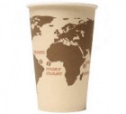 60 gobelets en carton Monde 30cl