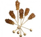 Sucre candy roux en b�tonnets x 100