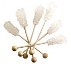 Sucre candy blanc en b�tonnets x 100