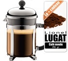 Cafeti�re  �  Piston Bodum  50 cl Chambord acier chrom� 4 tasses