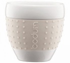 2 tasses  espresso Bodum Pavina beige 8 cl