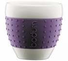 2 tasses  espresso Bodum Pavina violet 8 cl