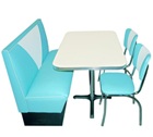 Set de Diner : Banquette et Chaises Aqua