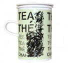 Tasse verte � th� avec infuseur en porcelaine 25cl - ASA