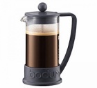 Cafeti�re      �   Piston BRAZIL Bodum gris fonc� 3 tasses (35cl