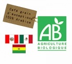 Caf� en grains Bio Equitable Arabicas d'Exception 100% Arabica x 1 kg