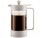 Cafeti�re    � Piston   Bodum Bean blanc cr�me 1 L (8 tasses)