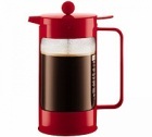 Cafeti�re    � Piston   Bodum Bean rouge 1 L (8 tasses)