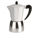 Cafeti�re  italienne look Vintage blanche - 6 tasses