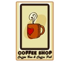 Plaque COFFEE SHOP "Love Mug"