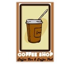 Plaque COFFEE SHOP "Paper Cup"