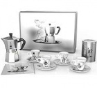 .Coffret Bialetti Di Natale Cafeti�re + 4 tasses + bo�te m�tal