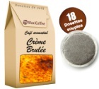 Caf� dosettes souples aromatis� cr�me brul�e x 18