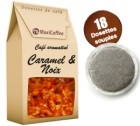 Caf� dosettes souples aromatis� caramel noix x 18