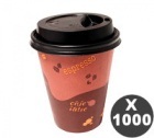Super Pack 1000 gobelets am�ricains 25 cl + couvercles noirs