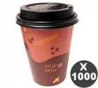 Super Pack 1000 gobelets am�ricains 35 cl + couvercles noirs