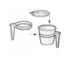 Kit de 20 gobelets blanc + 20 manches et 20 couvercles verseurs