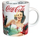 Mug Classique Pin Up Coca-Cola Blanc