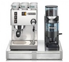 Rancilio Silvia + broyeur Rocky sans doseur + base Rancilio