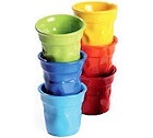 Set 6 verres en porcelaines couleurs I bicchierini