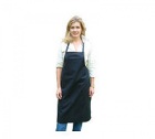 Tablier Barista noir taille haute 100 % coton