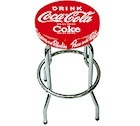 Tabouret de Barre rouge Coca-Cola Logo