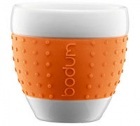 2 tasses � cappuccino Bodum Pavina orange 25 cl