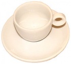 Tasses et sous tasses blanches  - 20 cl X 12